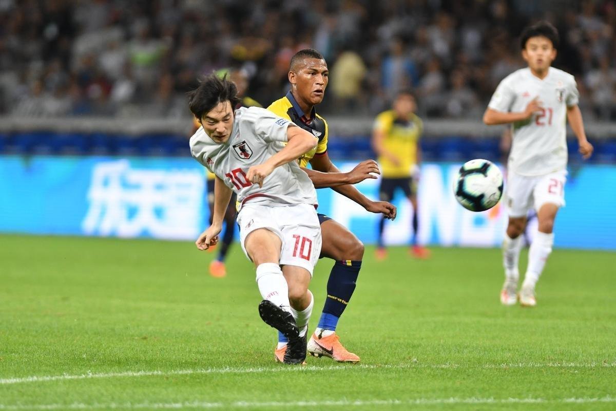 Equador e Japo se enfrentaram no Mineiro pela terceira rodada do Grupo C da Copa Amrica