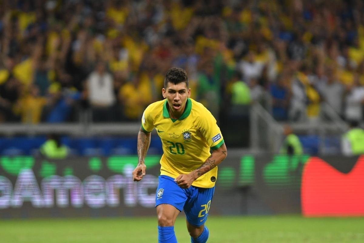 Fotos da vitria do Brasil sobre a Argentina, por 2 a 0, no Mineiro, pela semifinal da Copa Amrica; Gabriel Jesus e Firmino marcaram os gols da seleo em BH