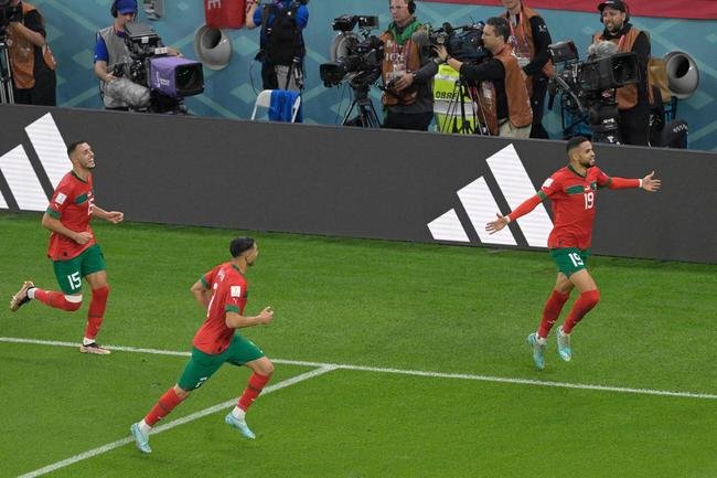 Fotos do gol de Youssef En-Nesyri, de Marrocos, sobre Portugal, pelas quartas de final da Copa do Mundo de 2022, no Catar