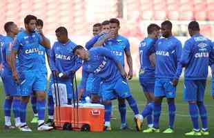 De olho no Grmio, Cruzeiro treinou pela ltima vez no Beira-Rio, nesta tera-feira