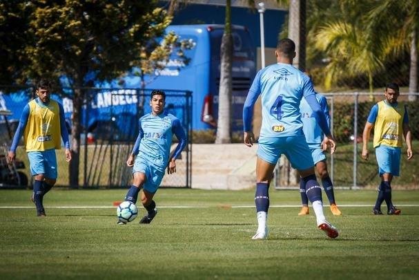 Cruzeiro realizou atividade de preparao para amistoso contra o Corinthians, nesta quarta