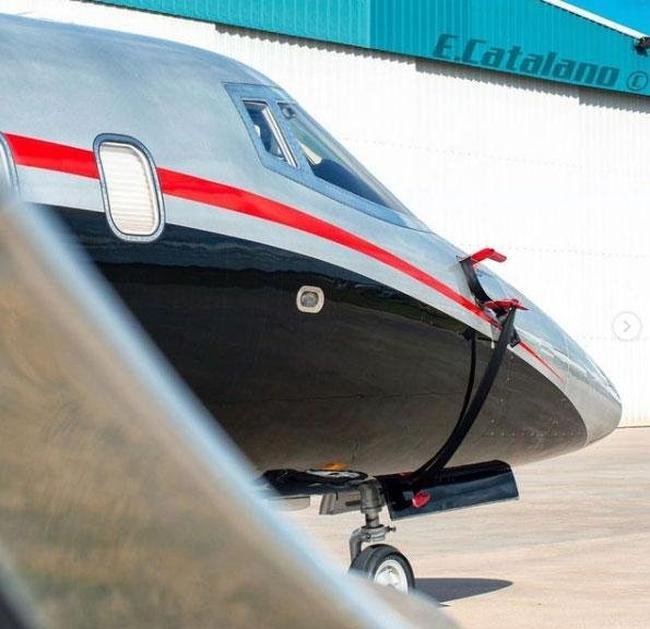 Jato Learjet 60XR que transportou Zrate de Buenos Aires a BH