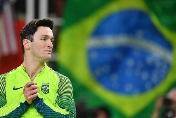 Brasileiros Diego Hypolito e Arthur Nory conquistaram a medalha de prata e bronze, respectivamente, na prova de solo da ginstica nos Jogos Olmpicos do Rio de Janeiro