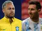 Neymar x Messi: veja nmeros dos craques por Brasil e Argentina   