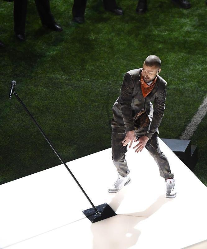 Show do intervalo do Super Bowl LII, em Minneapolis, teve apresentao de Justin Timberlake