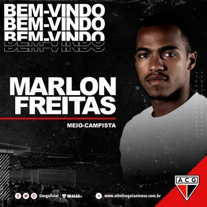 O Atlético-GO anunciou a contratação do volante Marlon Freitas, que estava no Botafogo-SP