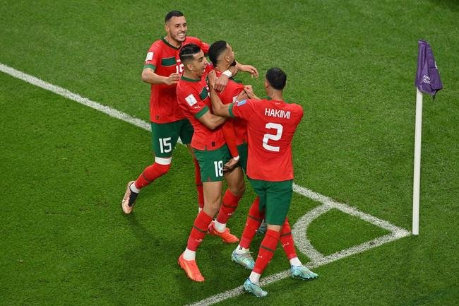 Fotos do jogo entre Marrocos e Portugal no Est�dio Al-Thumama, no Catar, pela Copa do Mundo de 2022