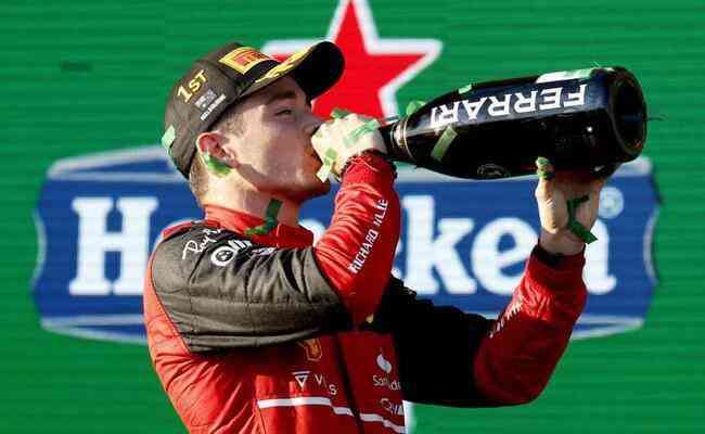 Leclerc venceu o GP da Austrlia neste domingo (10)