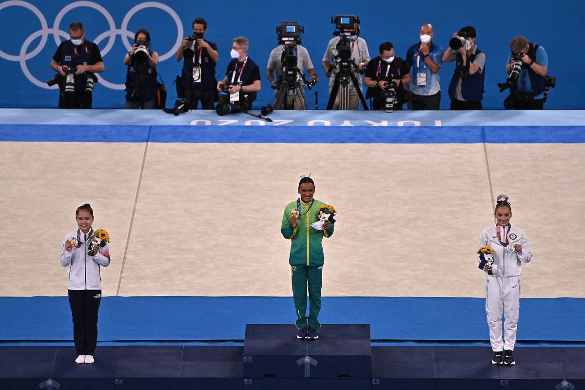 Rebeca Andrade conquistou a medalha de ouro no salto