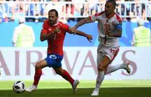 Imagens da partida entre Costa Rica e Srvia, pelo Grupo E da Copa do Mundo
