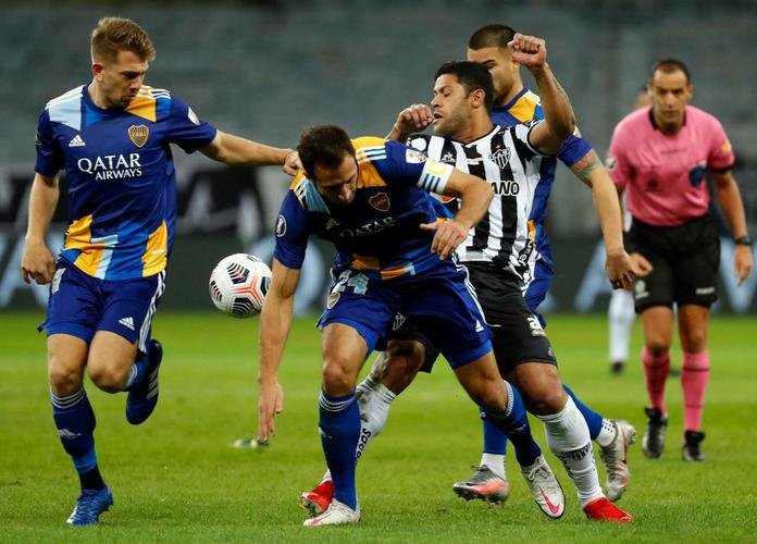 Fotos do jogo entre Atltico e Boca Juniors, no Mineiro, em Belo Horizonte, pela volta das oitavas de final da Copa Libertadores 2021