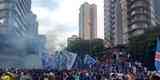 Praa Sete colorida de azul e branco! Multido cruzeirense vai s ruas celebrar a conquista do hexa da Copa do Brasil