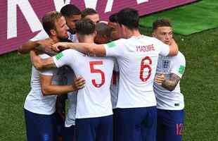 Ingleses aplicaram 6 a 1, maior goleada da Copa, com gols de Kane (3), Stones (2) e Lingard