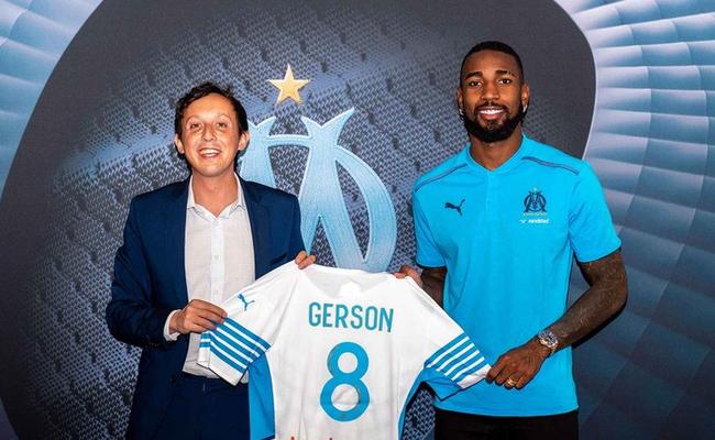 Gerson é apresentado como reforço do Olympique de Marseille