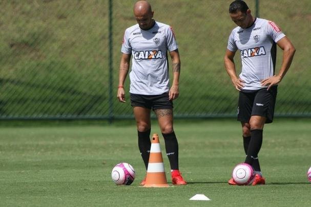 Imagens do treino do Atltico