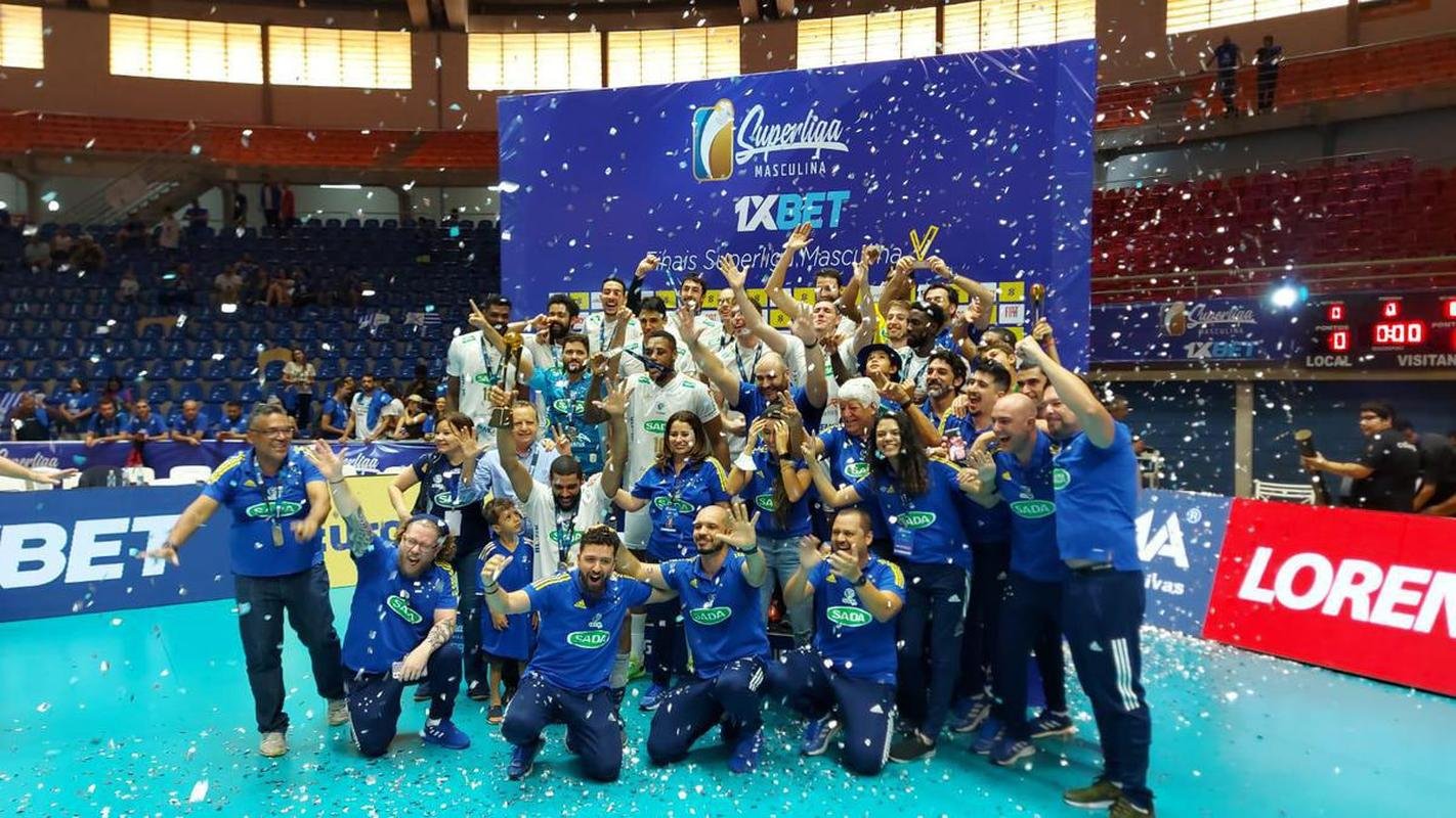 Cruzeiro venceu o Minas por 3 sets a 0 e faturou o stimo ttulo da Superliga Masculina