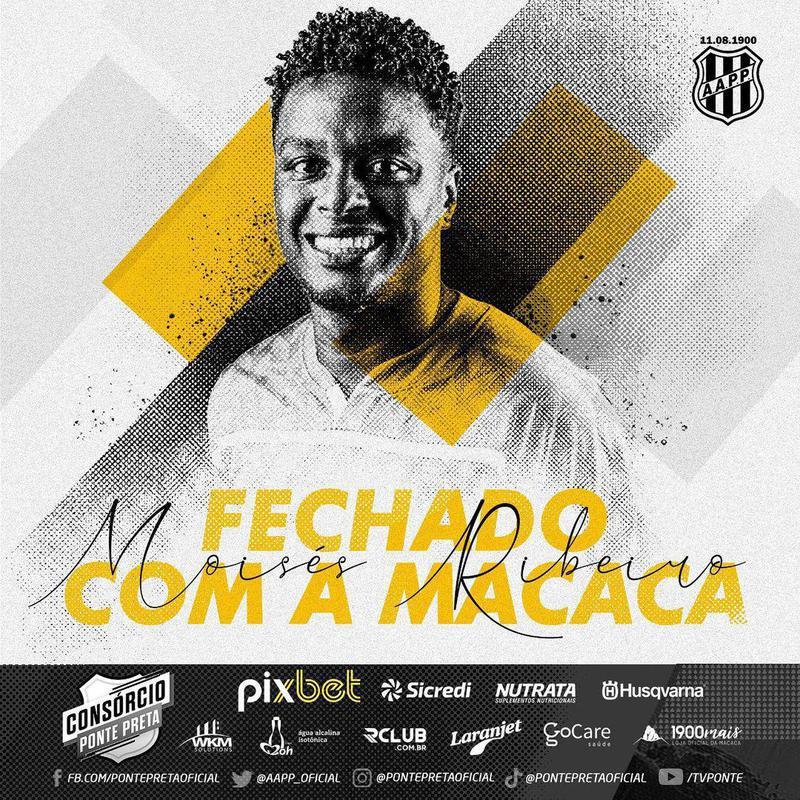 Moisés Ribeiro, volante (Ponte Preta)