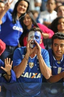 Torcida do Cruzeiro no duelo desta tera, no Mineiro, contra o Racing, pela Libertadores
