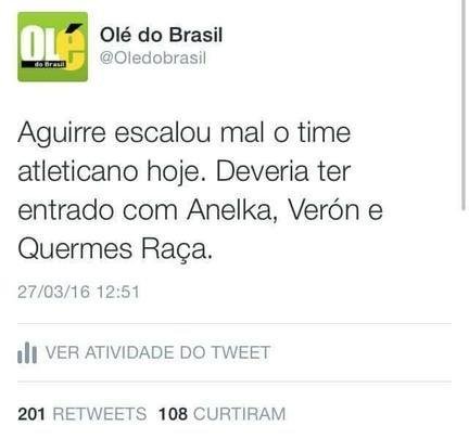 Torcedores do Cruzeiro brincaram nas redes sociais com vitria diante do Atltico, em pleno Independncia