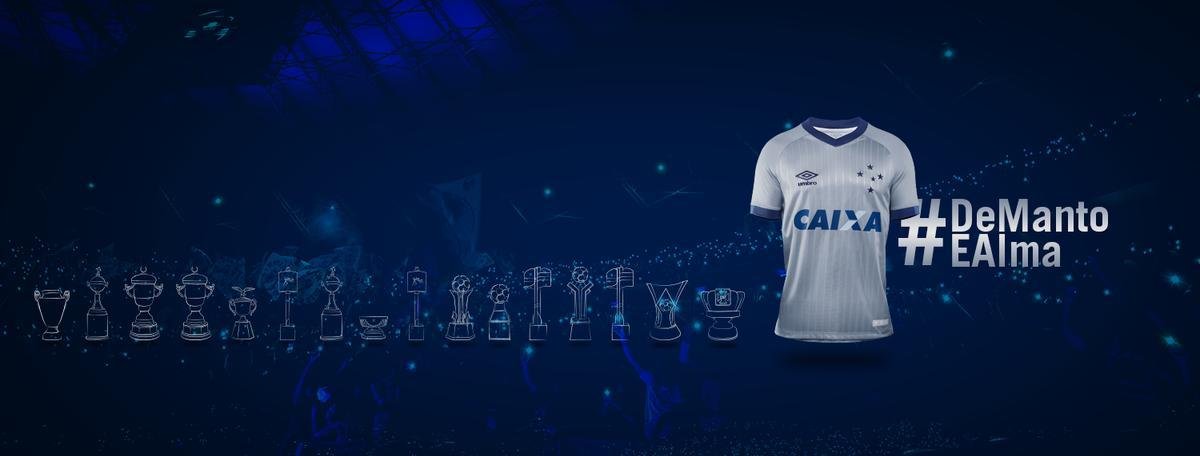 Novo uniforme do Cruzeiro traz como novidade a cor prata