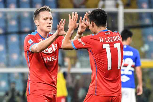 Napoli bateu a Sampdoria por 4 a 0 no Campeonato Italiano