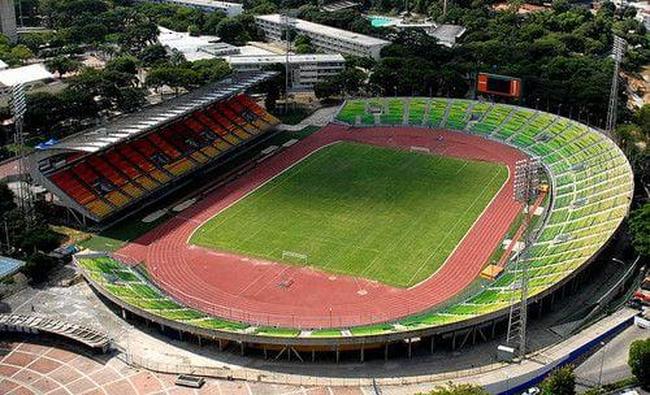 Vista aérea do Estádio Olímpico da Universidade Central da Venezuela.