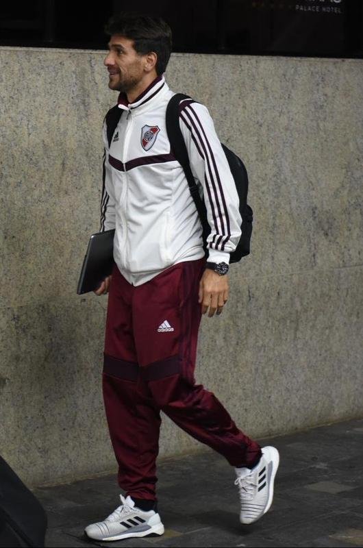 Chegada do River Plate a Belo Horizonte para duelo de tera, no Mineiro, contra o Cruzeiro