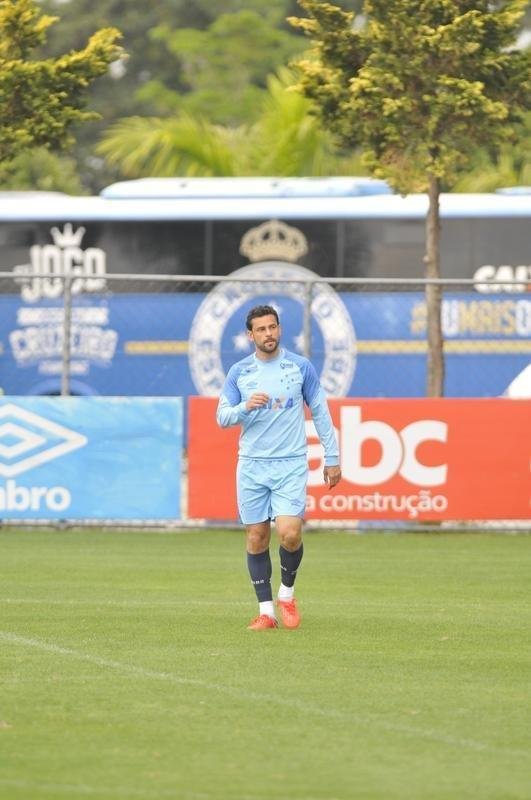 Imagens do treino do Cruzeiro antes do segundo duelo da final da Copa do Brasil, contra o Corinthians, em So Paulo