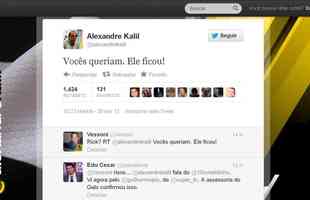 No fim de novembro de 2012, Kalil divulgou no Twitter a renovao com Ronaldinho