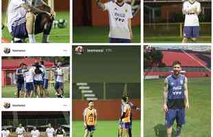 Vitria divulgou fotos de Messi no Barrado 
