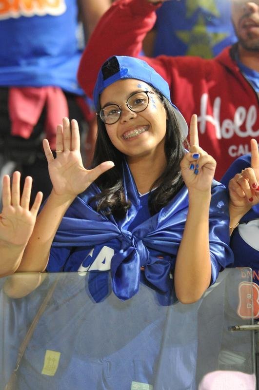 Torcida do Cruzeiro no duelo desta tera, no Mineiro, contra o Racing, pela Libertadores