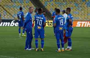 Fotos do treino do Cruzeiro no Maracan antes de jogo de ida da final da Copa do Brasil