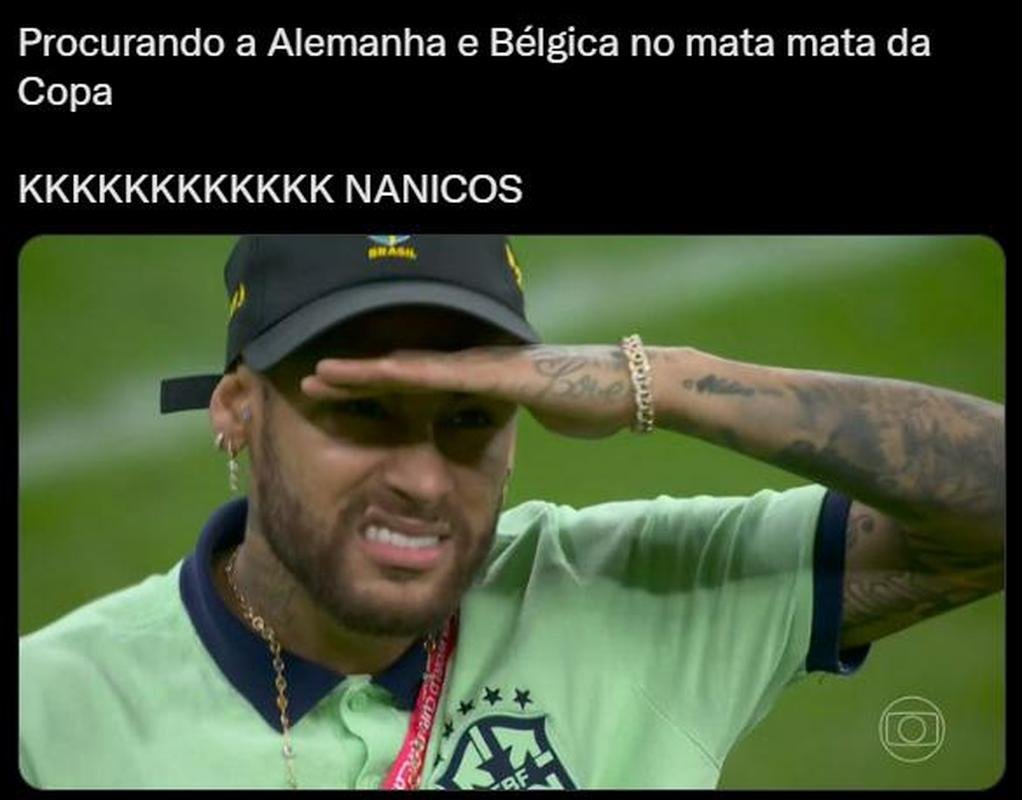 Memes da derrota do Brasil para Camares na Copa do Mundo