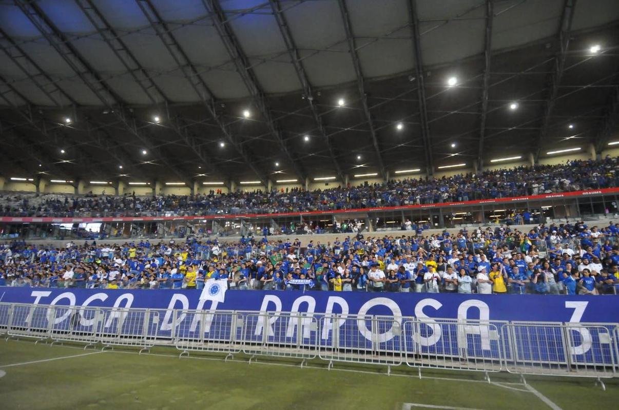 Fotos da torcida do Cruzeiro durante a partida contra o Operrio-PR, no Mineiro, pela 29 rodada da Srie B