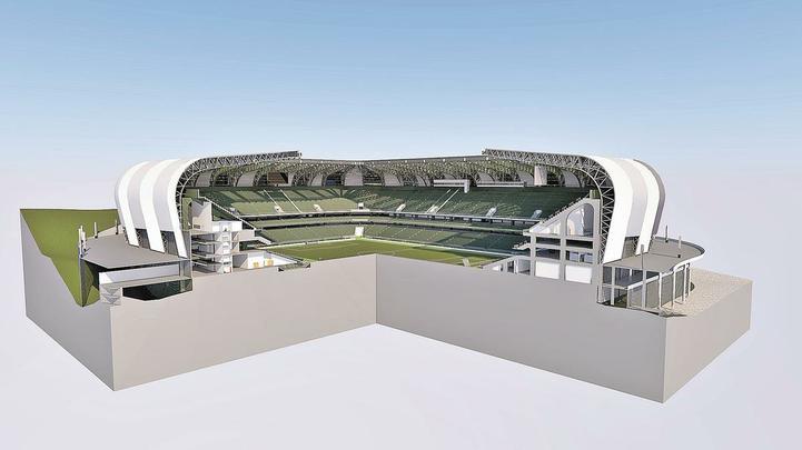 Novas imagens do projeto da Arena do Galo obtidas pelo Estado de Minas e pelo Superesportes