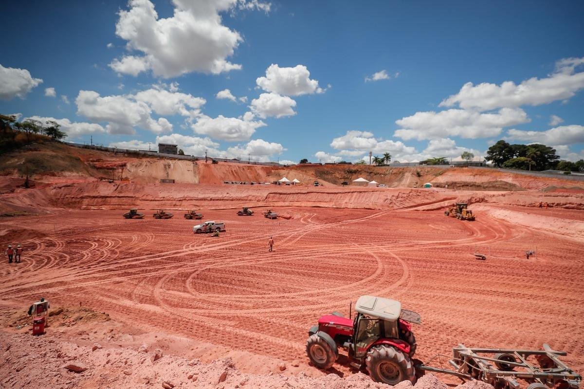 Atlético divulgou novas fotos das obras da Arena MRV