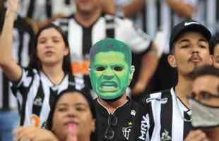 Fotos da torcida do Atltico no pr-jogo contra o Palmeiras no Mineiro