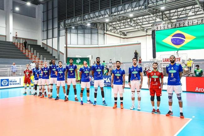 Cruzeiro vence o Natal por 3 sets a 0, em Campo Grande, e  tetra da Supercopa
