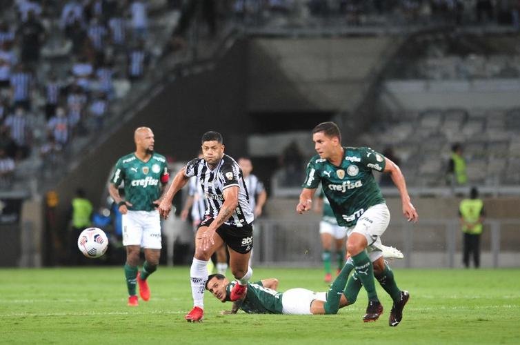 Fotos da partida de volta da semifinal da Copa Libertadores de 2021, no Mineiro, entre Atltico e Palmeiras