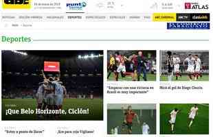 Que Belo Horizonte, destacou o portal esportivo do jornal ABC Color