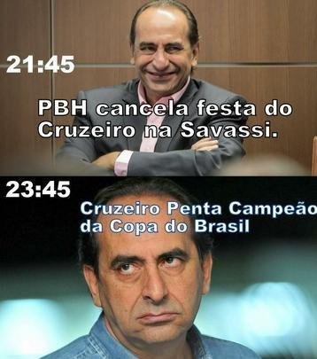 Cruzeirenses pegam no pé de flamenguistas e atleticanos após penta da Copa do Brasil