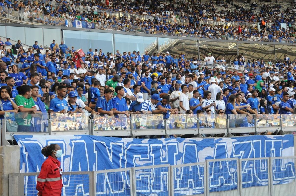 Fotos da torcida do Cruzeiro, no Mineiro, na partida contra a Ponte Preta pela 13 rodada da Srie B do Campeonato Brasileiro. Mineiro recebeu grande pblico mais uma vez