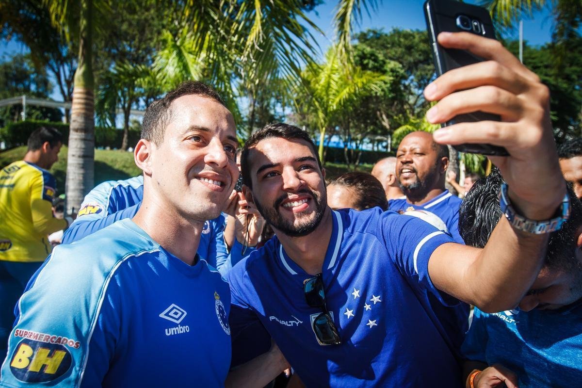 Fotos do ltimo treino do Cruzeiro antes de jogo contra Tupynambs