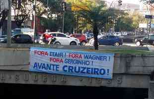 Mais um dia de protesto contra a diretoria do Cruzeiro