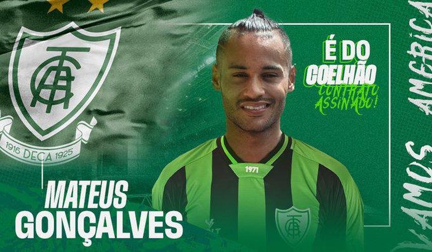 América anunciou o atacante Mateus Gonçalves