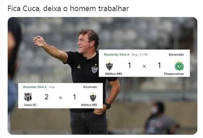 Atltico perde para o Cear no Brasileiro e vira alvo de zoeiras