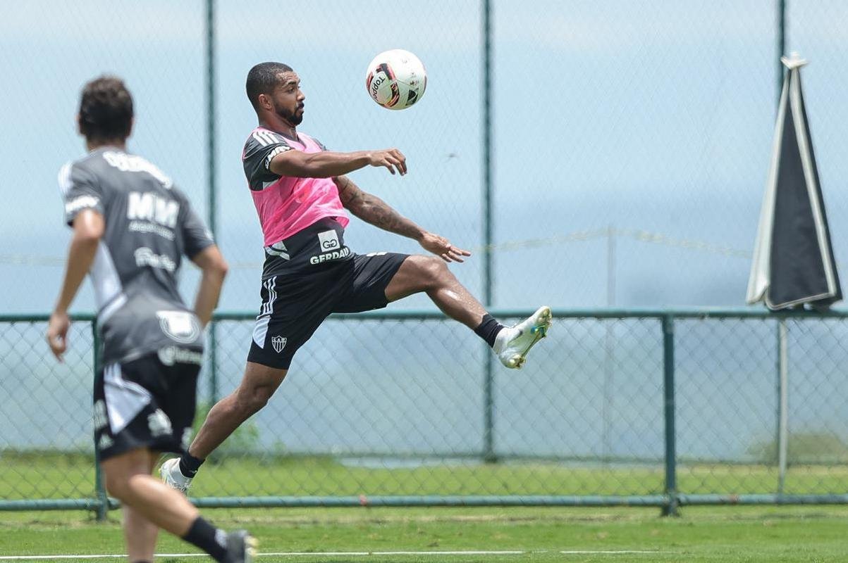 Treino tcnico do Atltico.