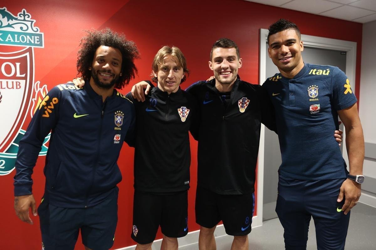 Veja imagens do último treino do Brasil antes do amistoso contra a Croácia