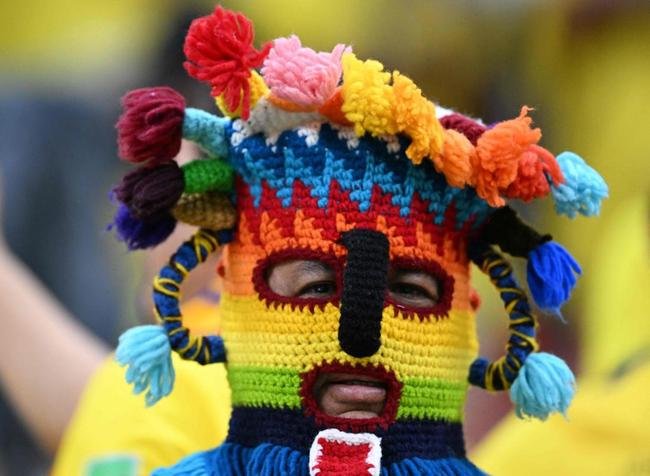 Torcedores do Equador no jogo de abertura da Copa do Mundo
