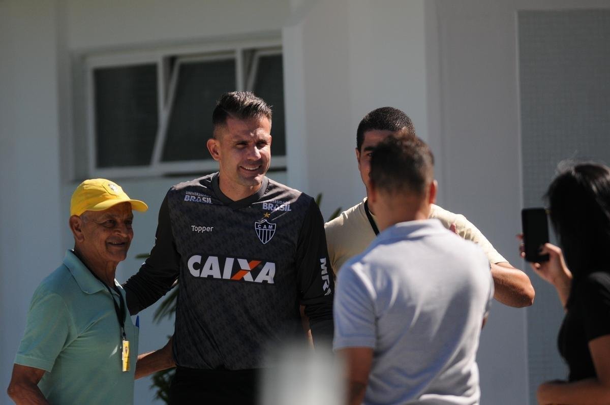 Imagens do treino na Cidade do Galo